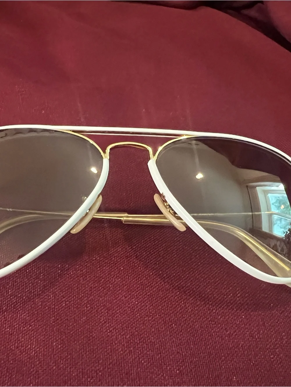 Ray-Ban kids White-Trim Aviator Sunglasses